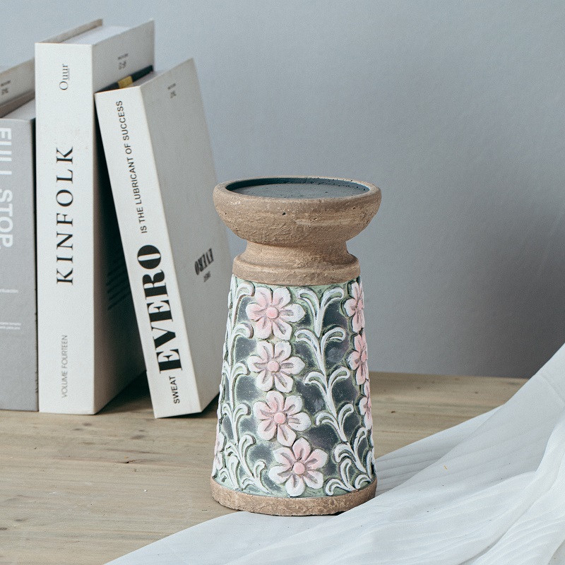 Nordic style relief creative design candles stand holder wedding home candlestick decorative candle holders