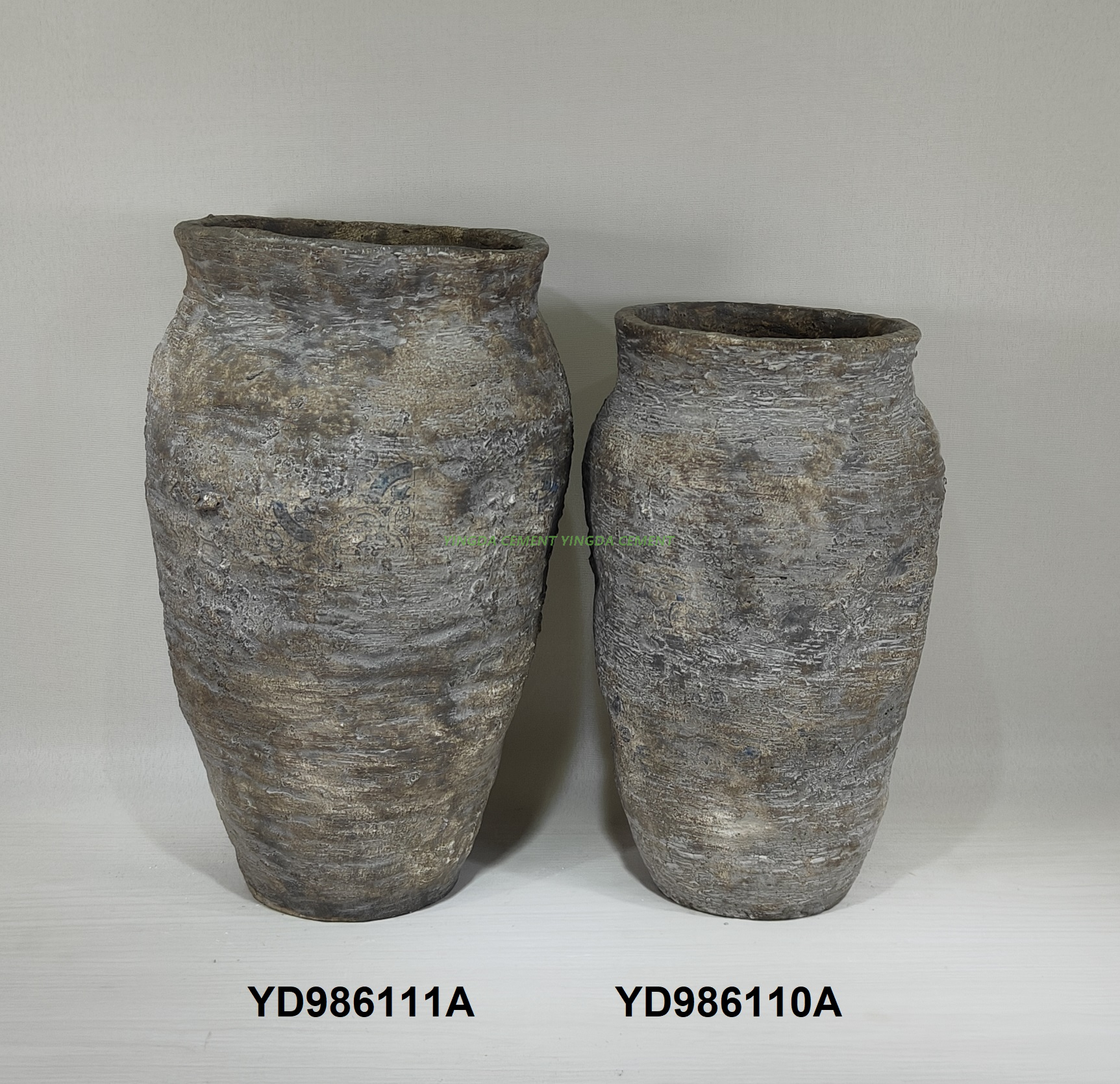 Nordic archaize decal design bulk bonsai pot cement flower pots planter for home garden pot