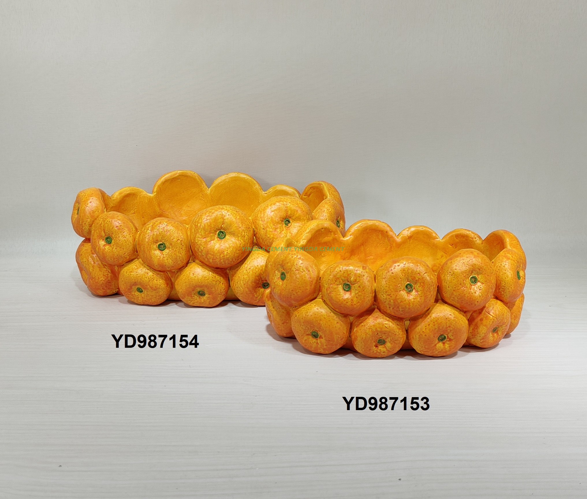 New design home balcony decorative handicraft fruit pattern succulent pots garden terracotta planter flower pots with tray