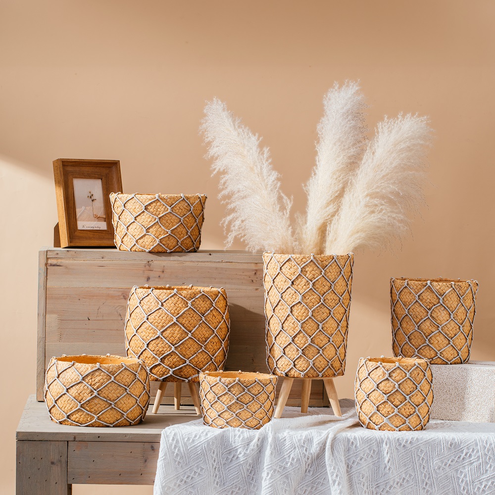 Wholesale customization rustic style succulent plant pot indoor cement flower pot decoration pots