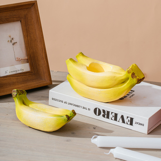 Embossed modern cement garden pot fruit design Banana shape planter flower pot