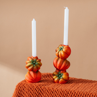 Embossed modern cement candle holder vegetable design Tomato shape candle holder for gift crafts