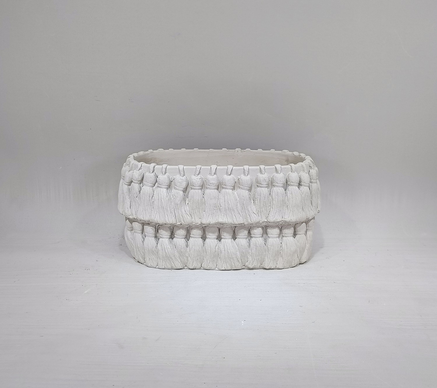 white garden pots matte cement flower planters pot for wedding