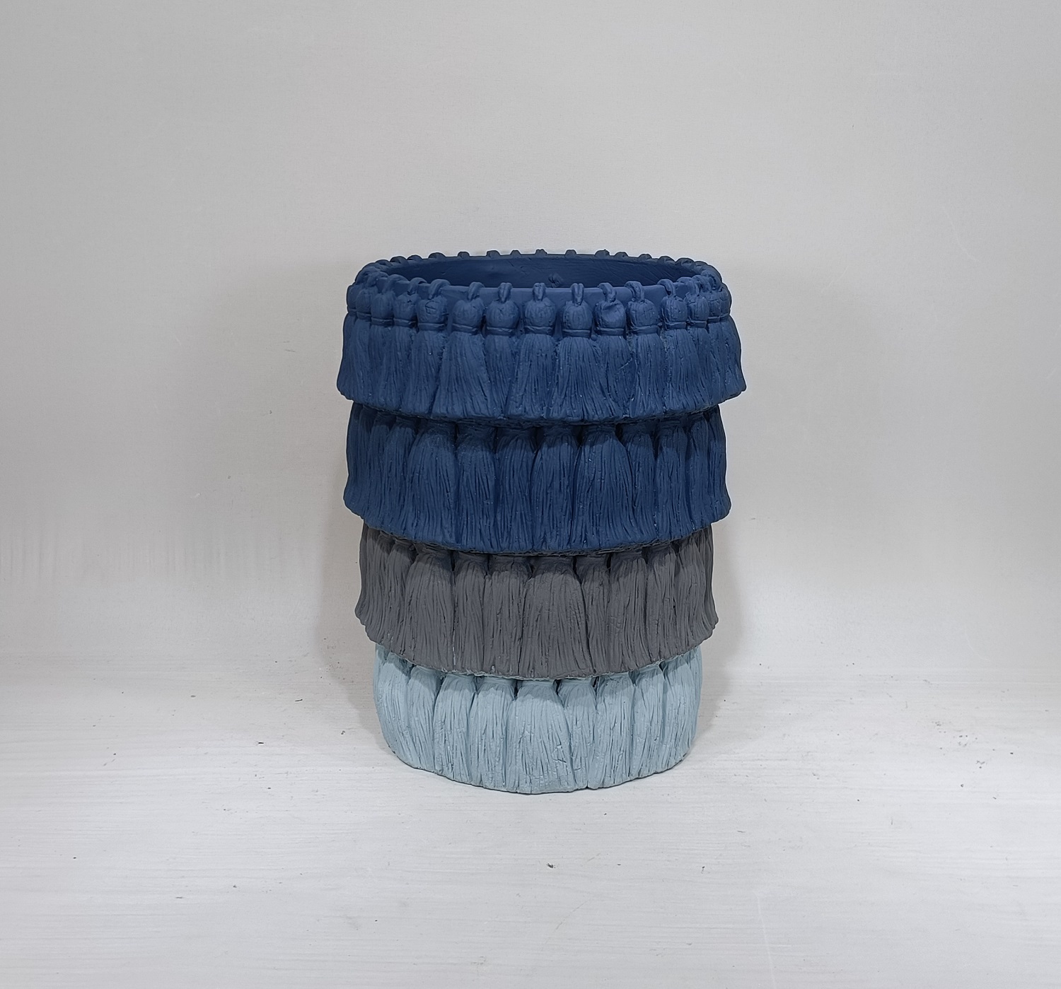 Creative design home living room matte concrete flower vase nordic color cement flower vases for decor