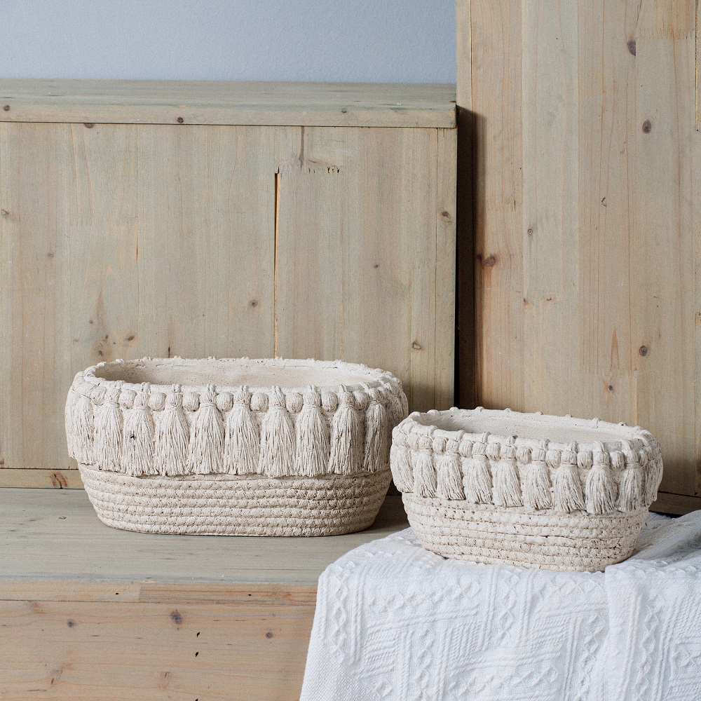 New arrival desktop decorative cheap concrete bonsai planter pot cement flower pots for garden decor