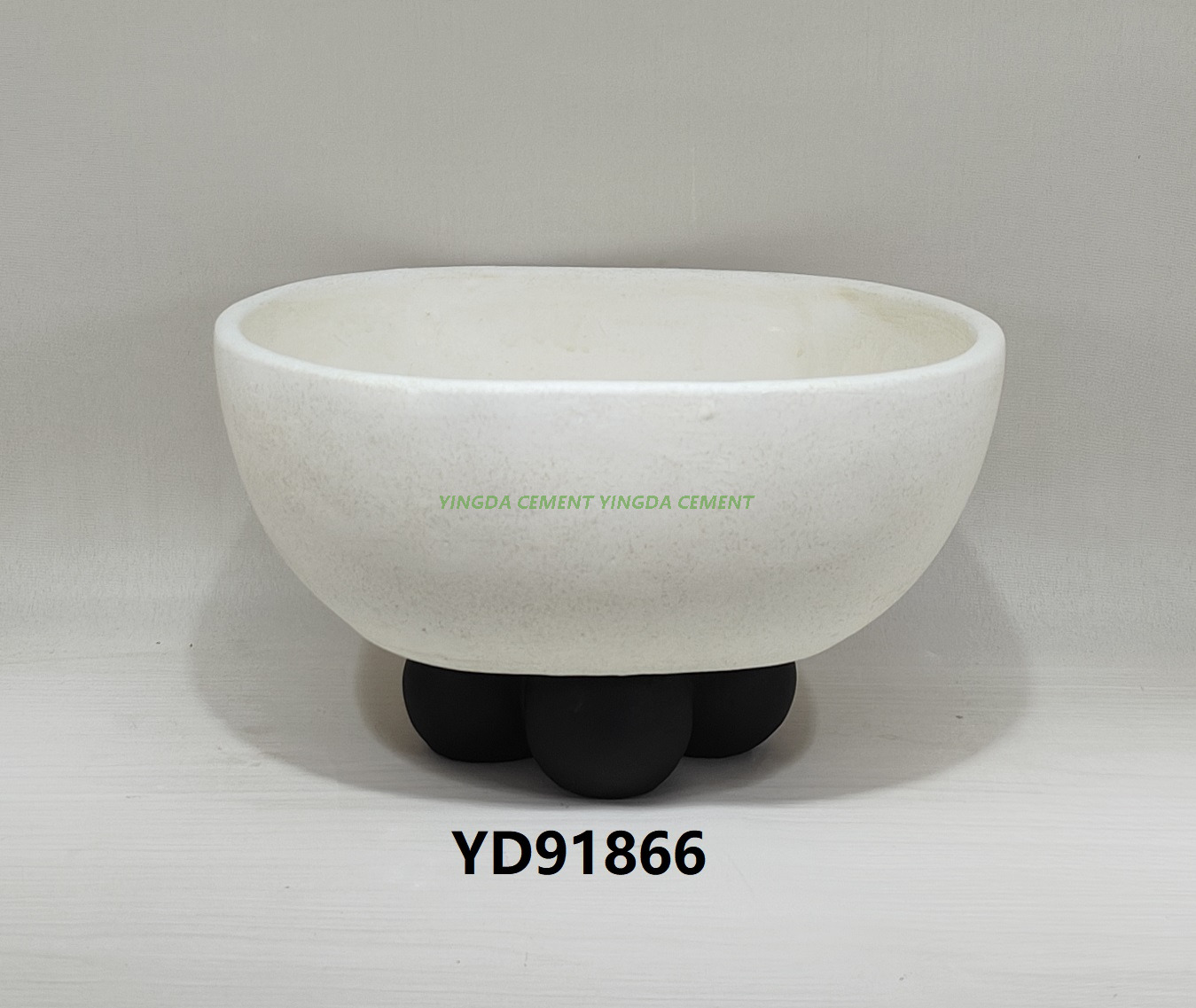 Factory Direct Round Cement Succulent Plant Pot with Drainage Hole Indoor/Outdoor Concrete Pots for Home Garden Decor 