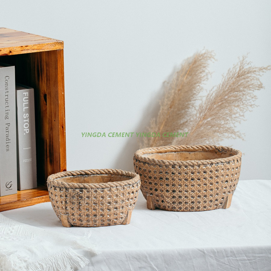  Indoor Outdoor Pot Planter Garden Decoration Cement Flower Pots for Plants