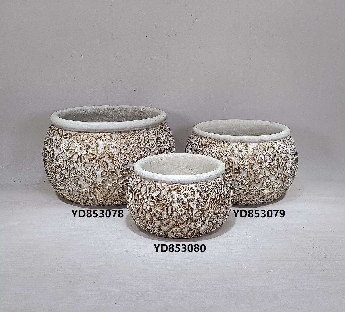 Nordic style different size color modern decorative garden pot cement flower pot