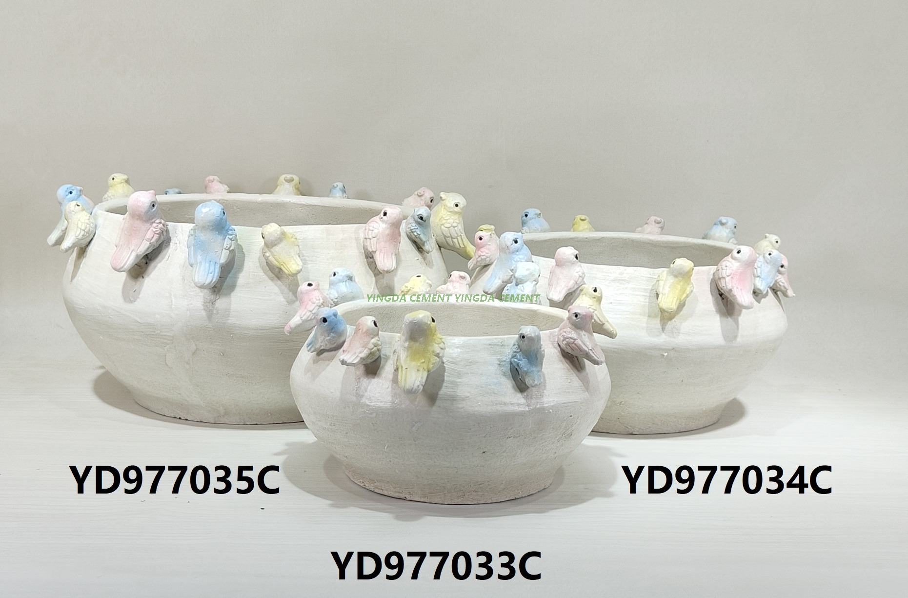 Creative Flowerpots Cement Flower Pots in Bulk Jar Color Creative Home Garden