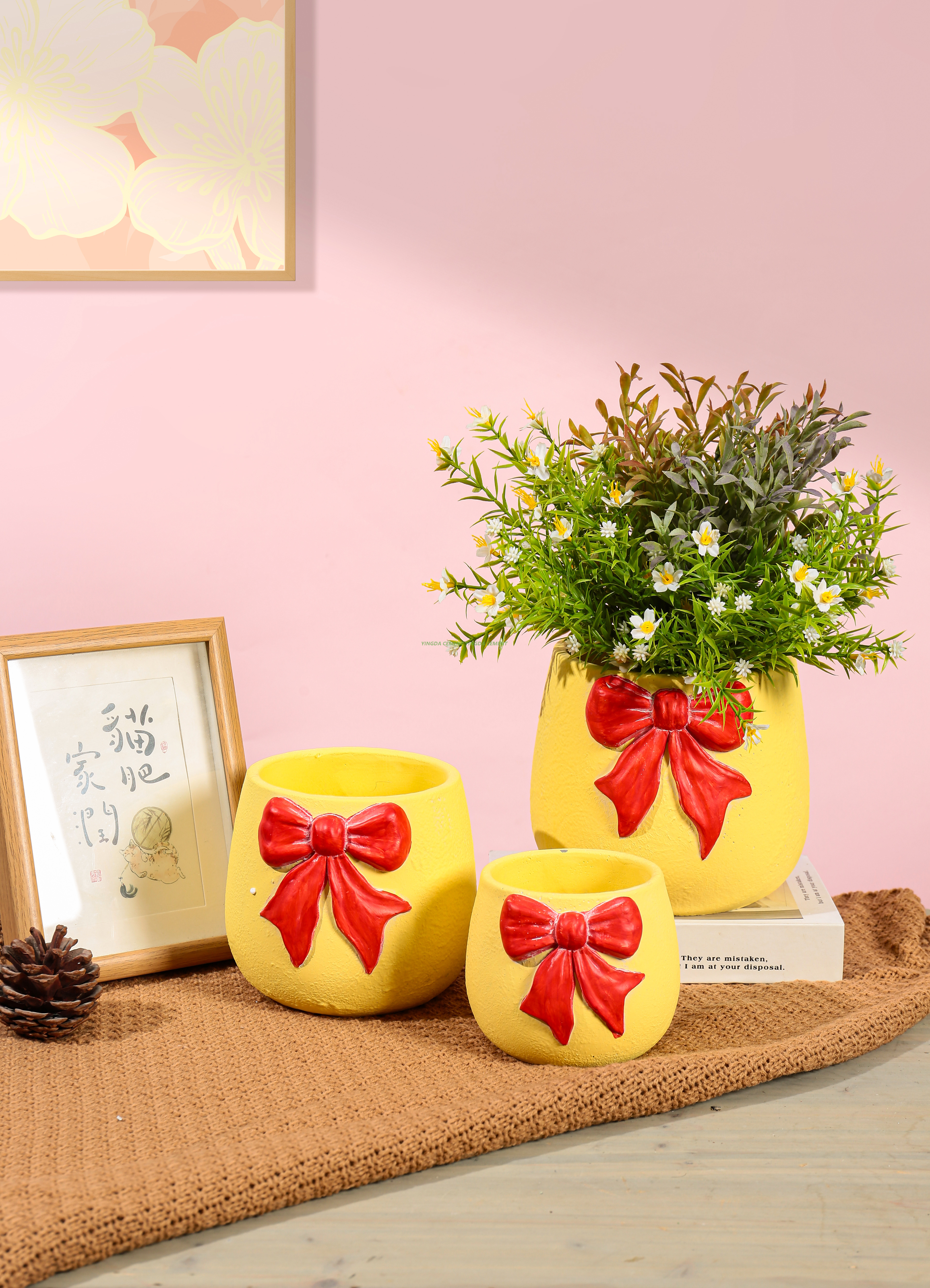 High Quality Modern Design Fiber Cement Concrete Planter Flower Pots Garden Supplier Vietnam With Gardens-Supplier's Choice