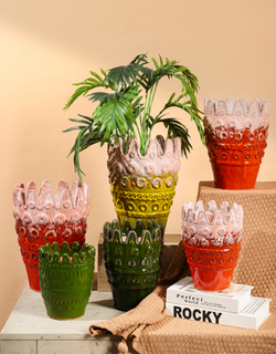 Customizable Simple Style Ceramic Flower Planter Pot with Glazed Finish New Design for Home Garden Decoration