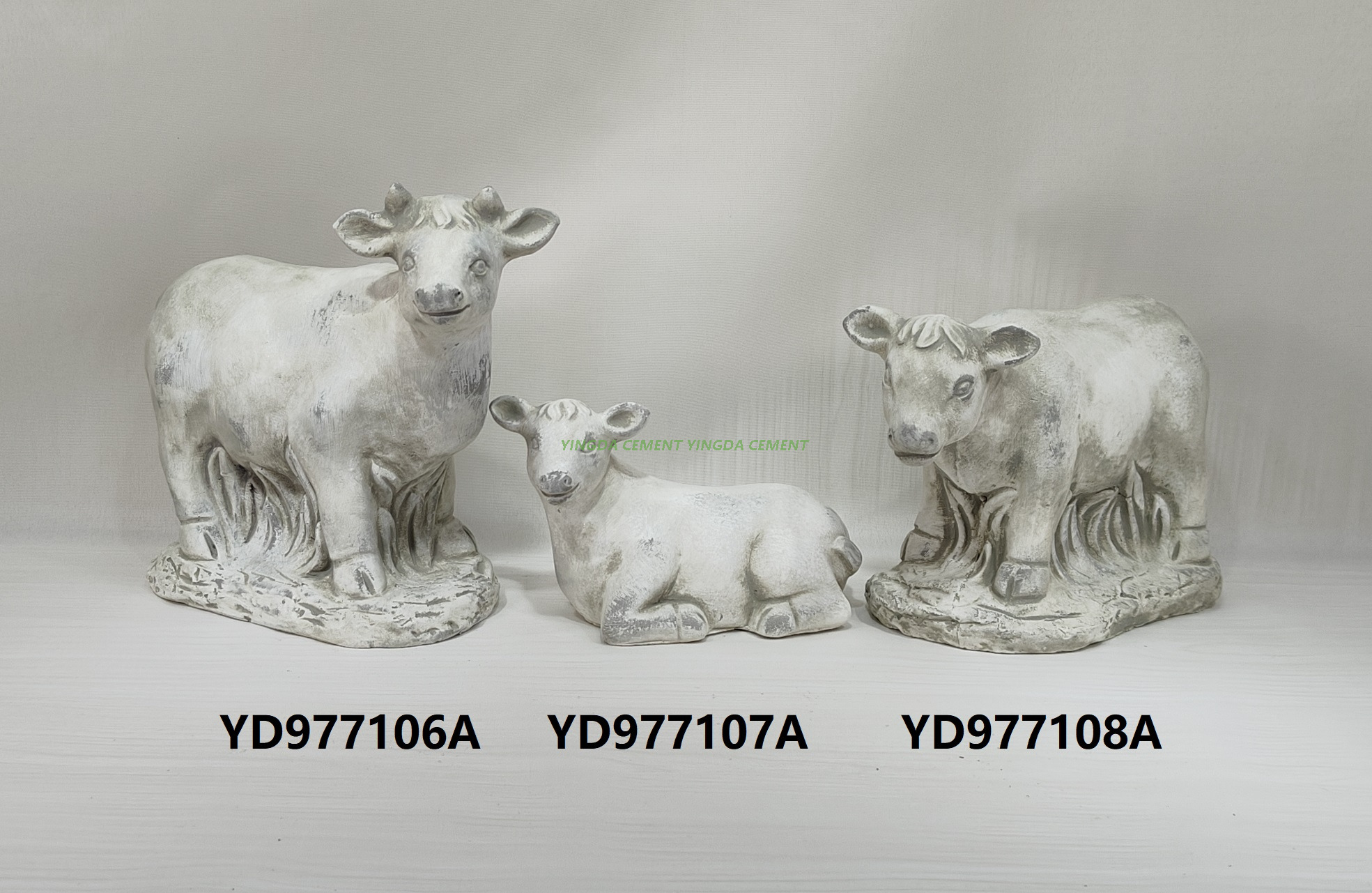 Cement Decor Flocks and Herds Figure Cement Animal Garden Statues
