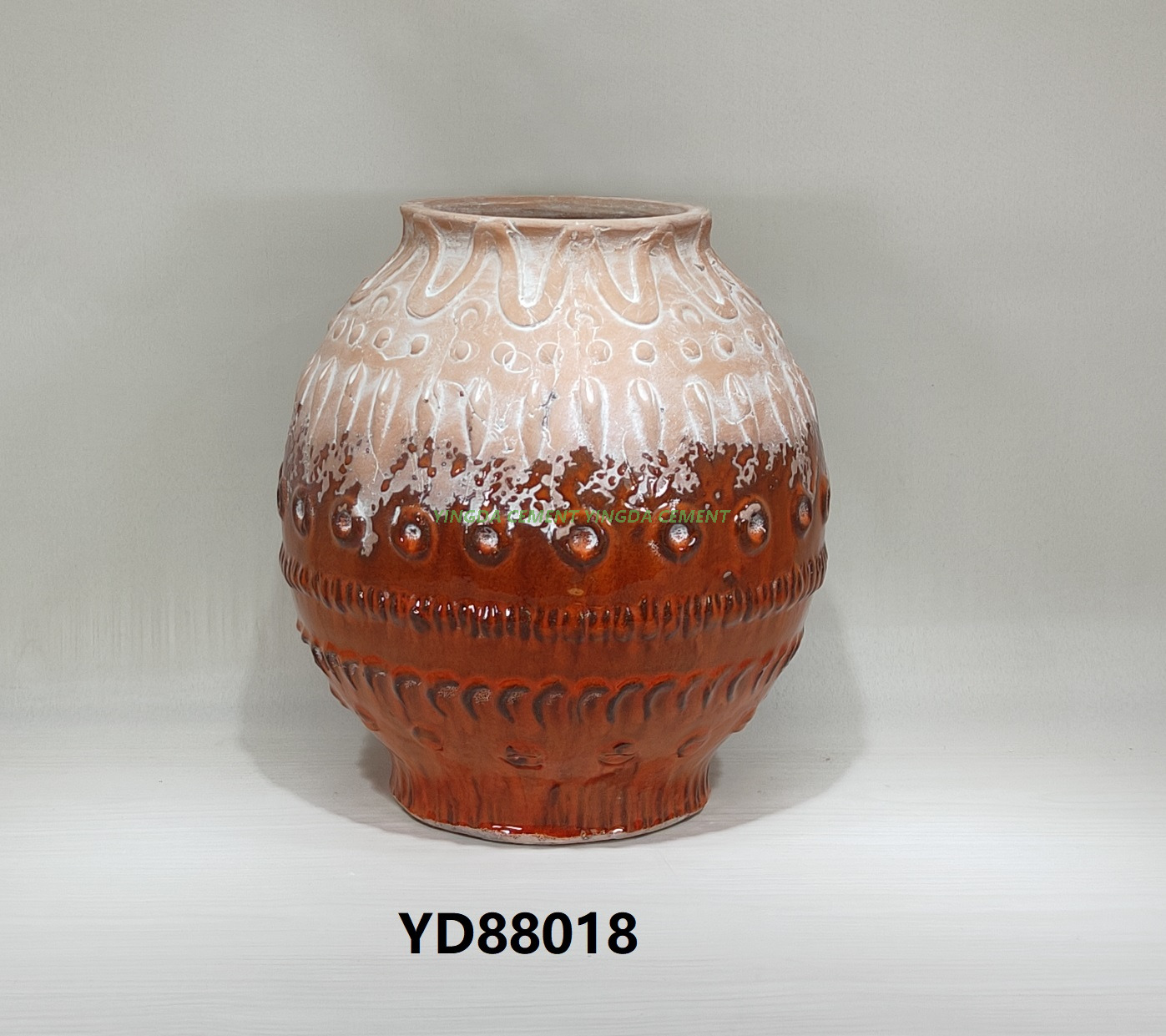 Modern Glazed Ceramic Hydroponic Flower Pot with Creative Vase