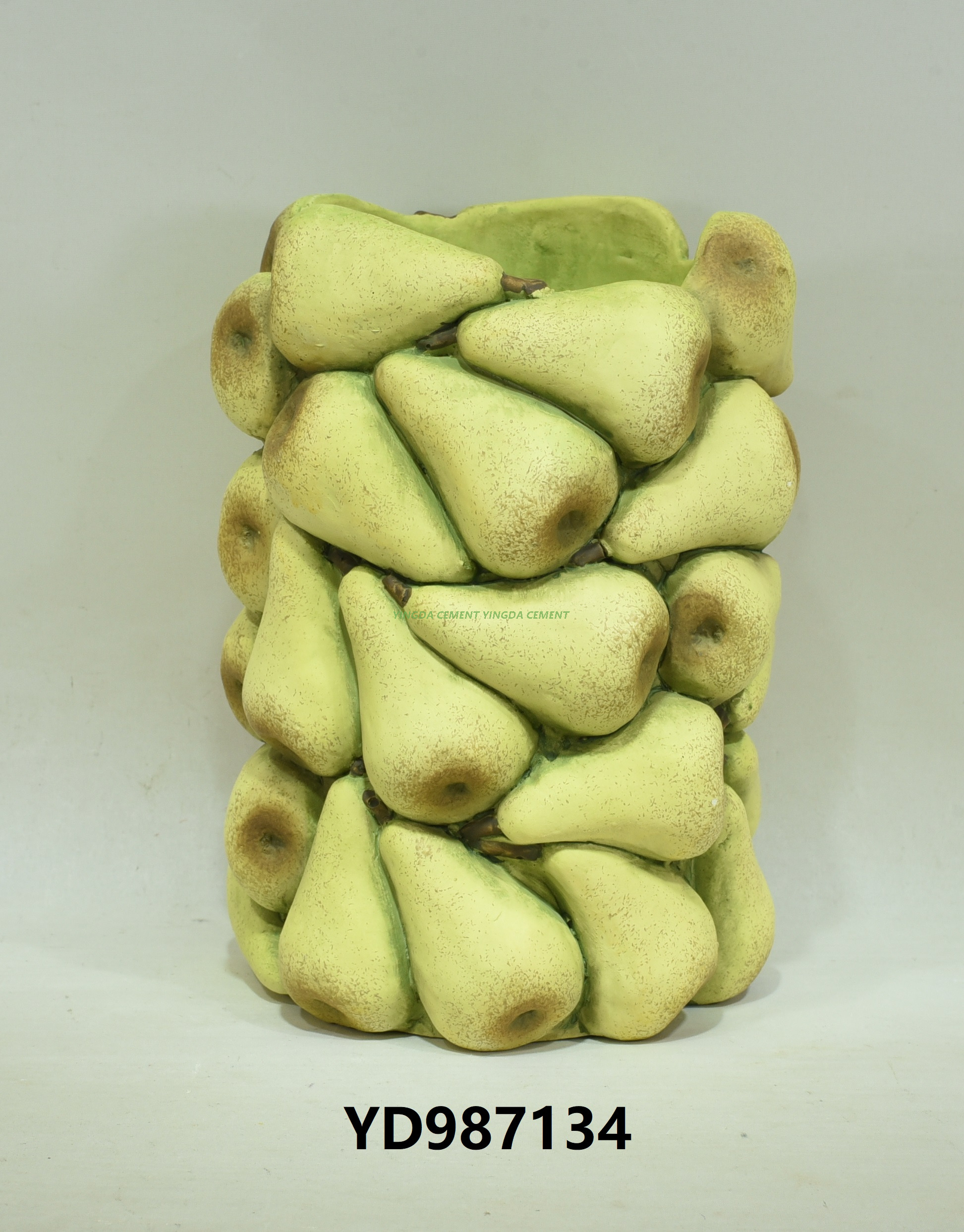 Garden Flower Pot Home Decor Cement Fruit Vase for Fruit Collections 