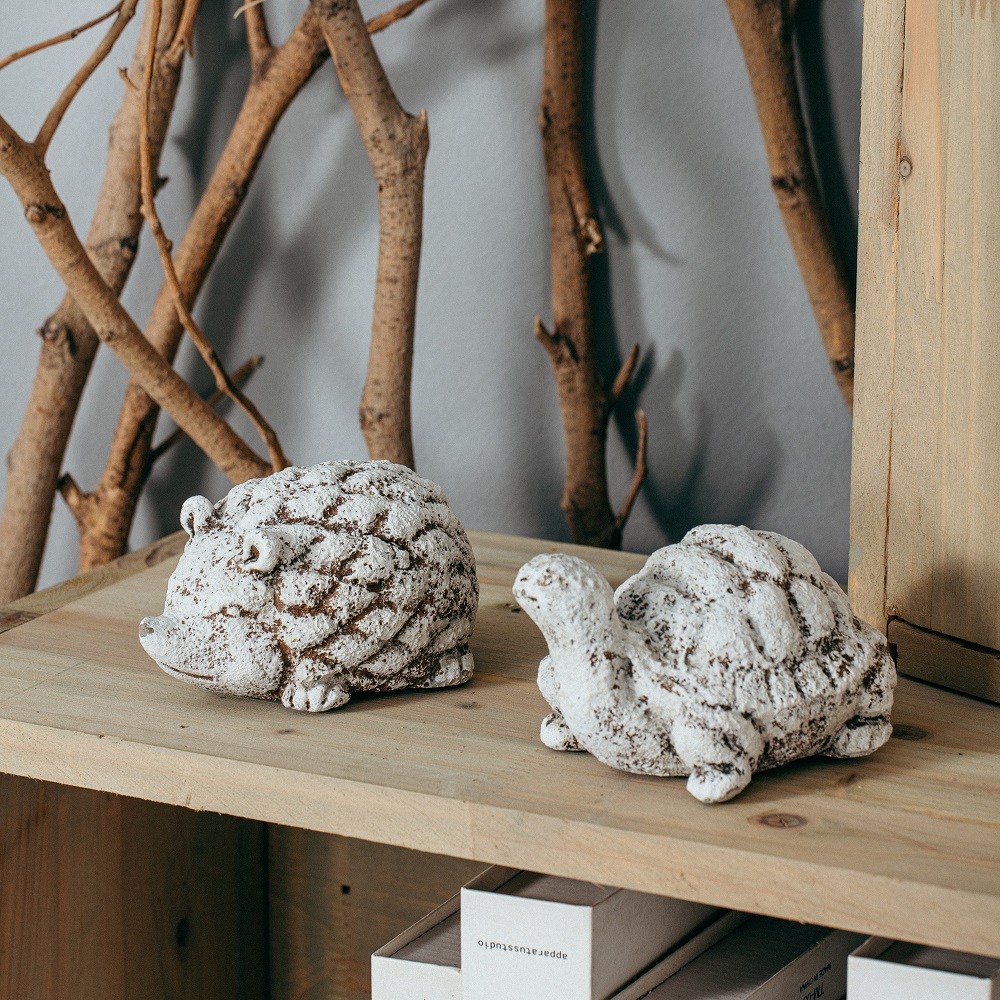 New product handmade animal shape tabletop decorative ornament art craft cement home decoration