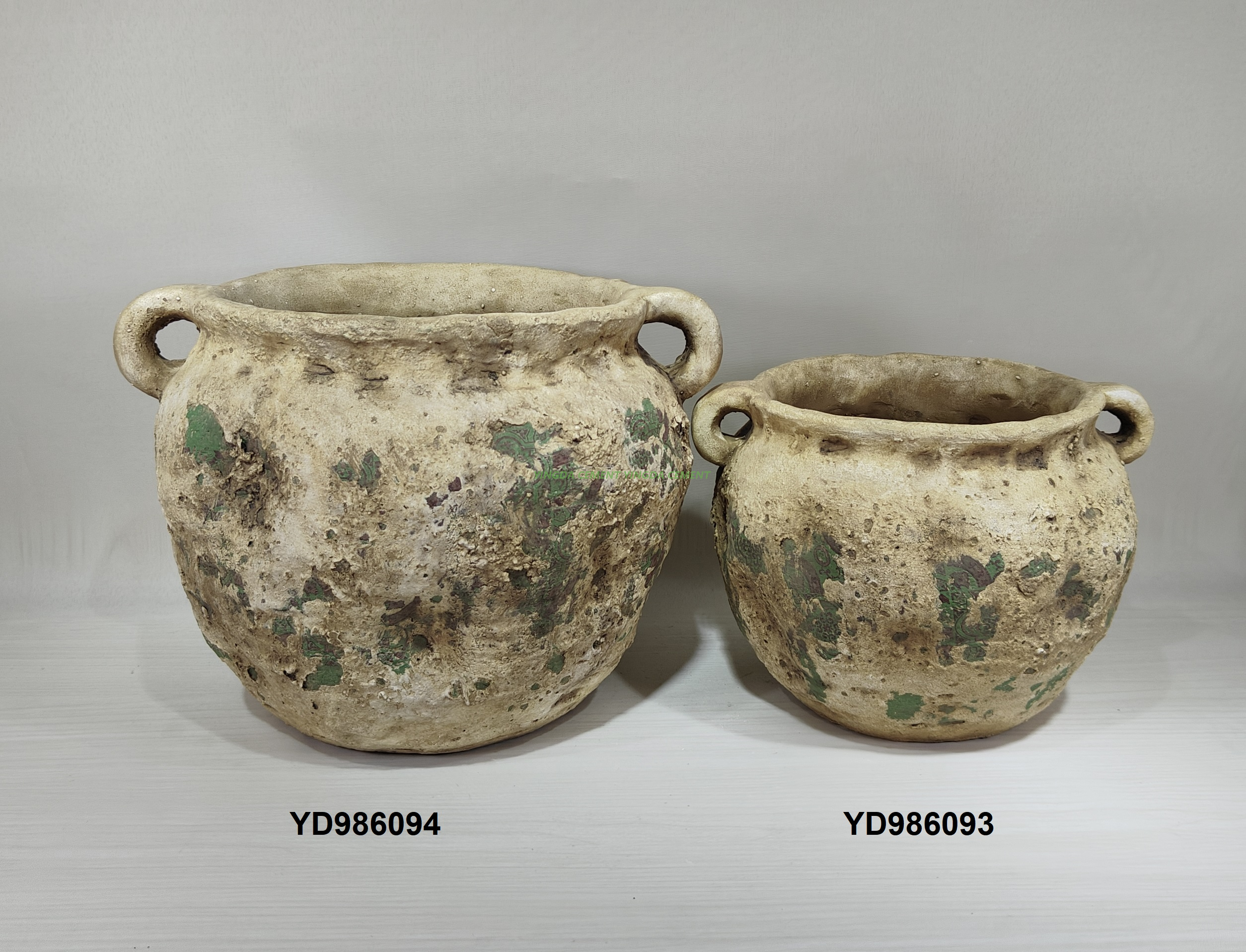 New product wholesale succulent planter home garden decoration rustic cement flower pots in bulk