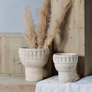 Nordic home decoration handmade ikebana vase cheap cement flower vases for living room