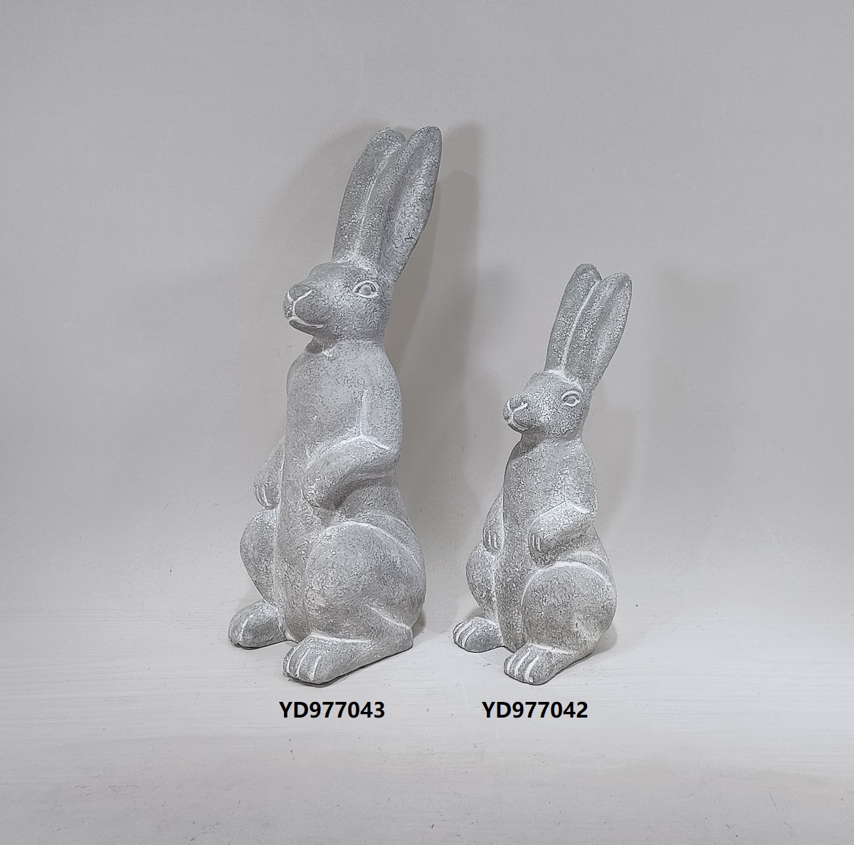 animal shape decoration ornaments Cute rabbit design matte cement home decor 