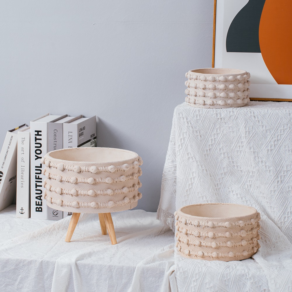 cement bonsai pots home tabletop decor small flower pot