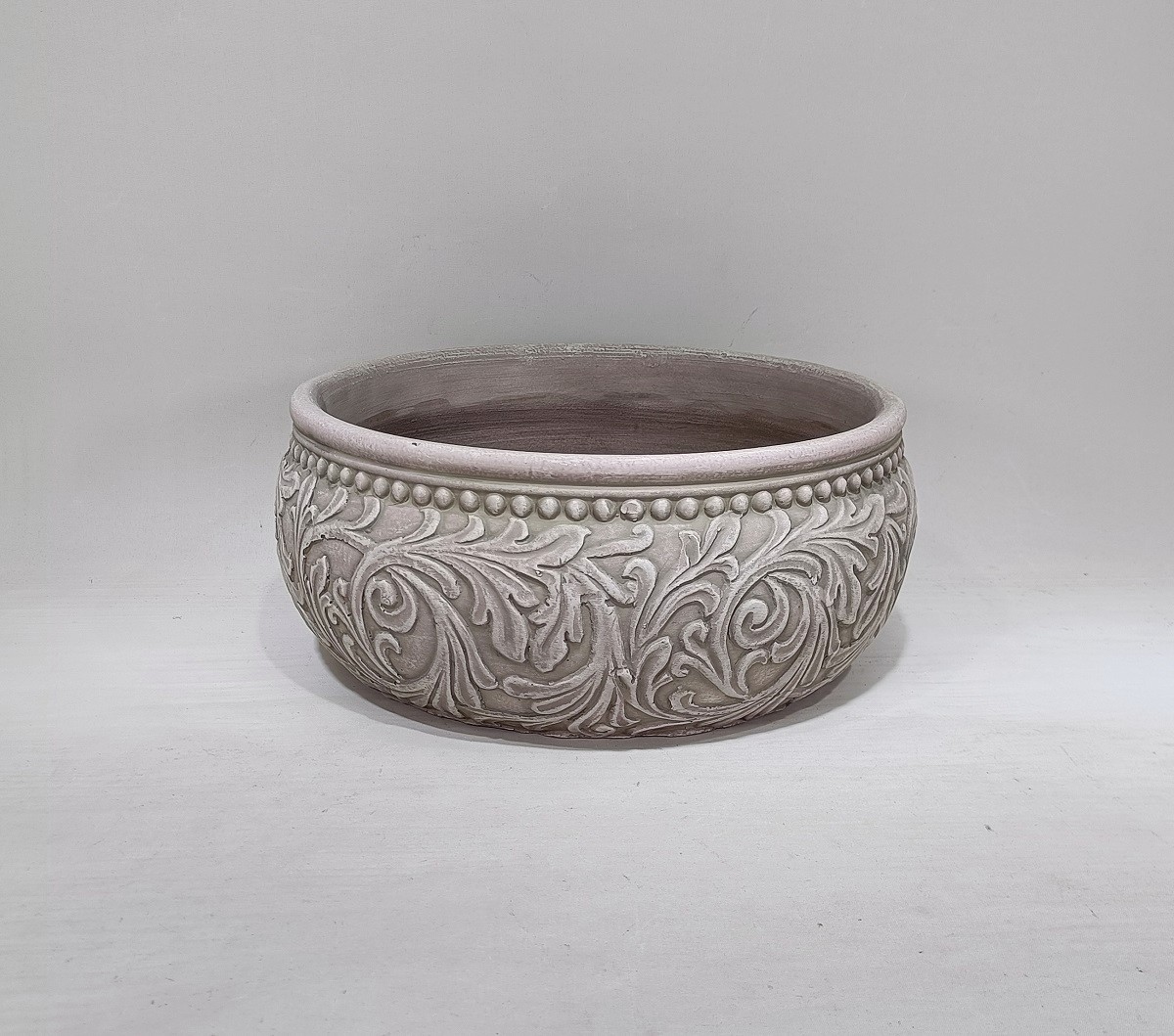 Retro style embossed concrete pots Vintage home decoration cement flower pots & planters