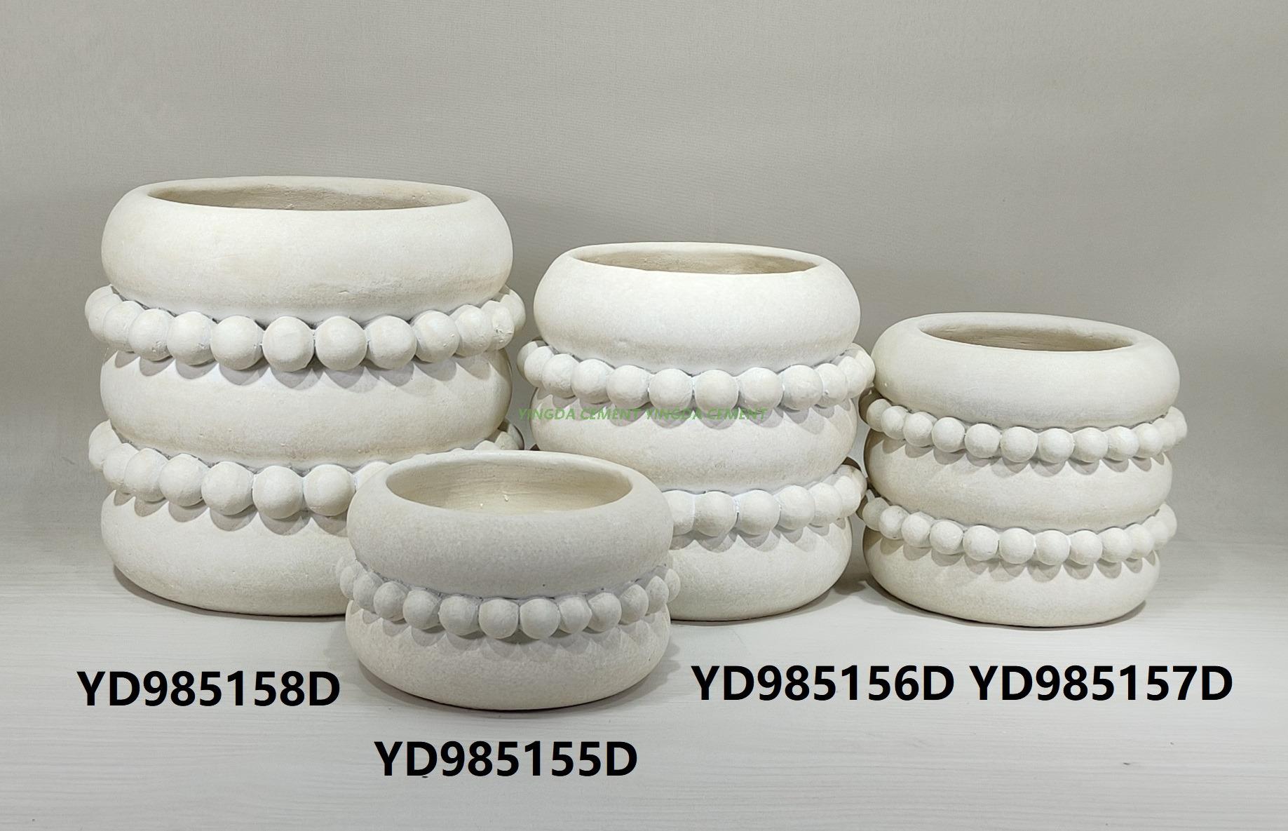 Modern Nordic White Ceramic Pot with Tray Minimalist Terracotta Herb Pot Clay Succulent Planter Pot