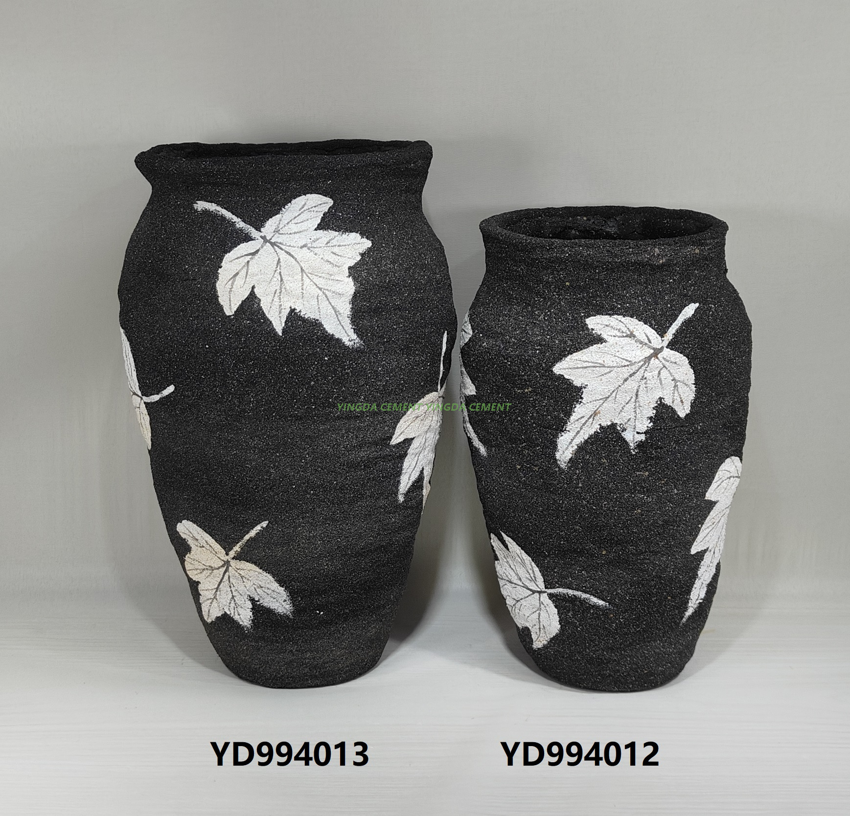 Factory Direct Nordic Creative Vertical Stripe Cement Pot Succulent Plant Small Pot Pot Green Plant Table Flower Home Decoration