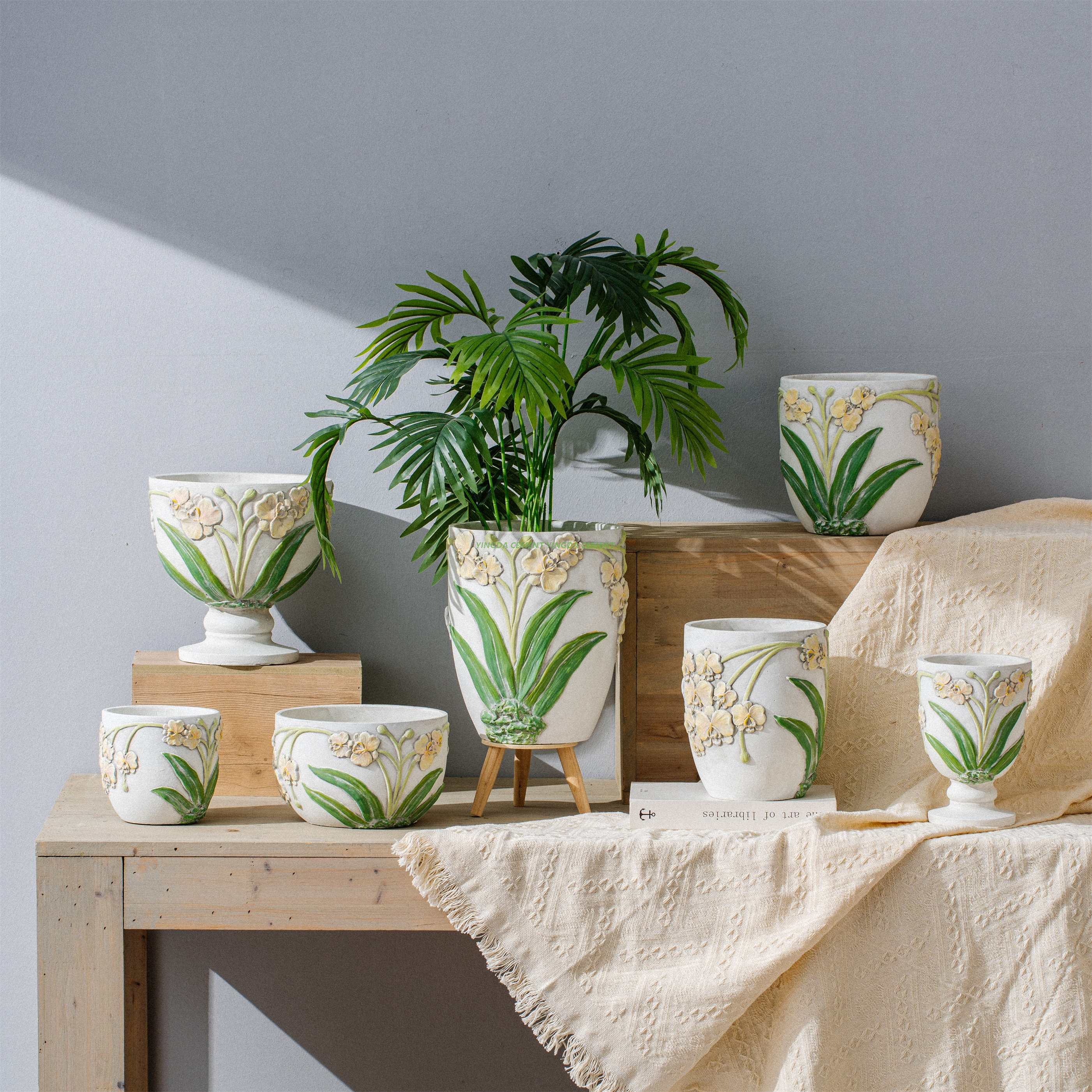 Custom Design Garden Home Decoration Colorful Nordic Tea Wholesale Ceramic Flower Planter Plant Pots