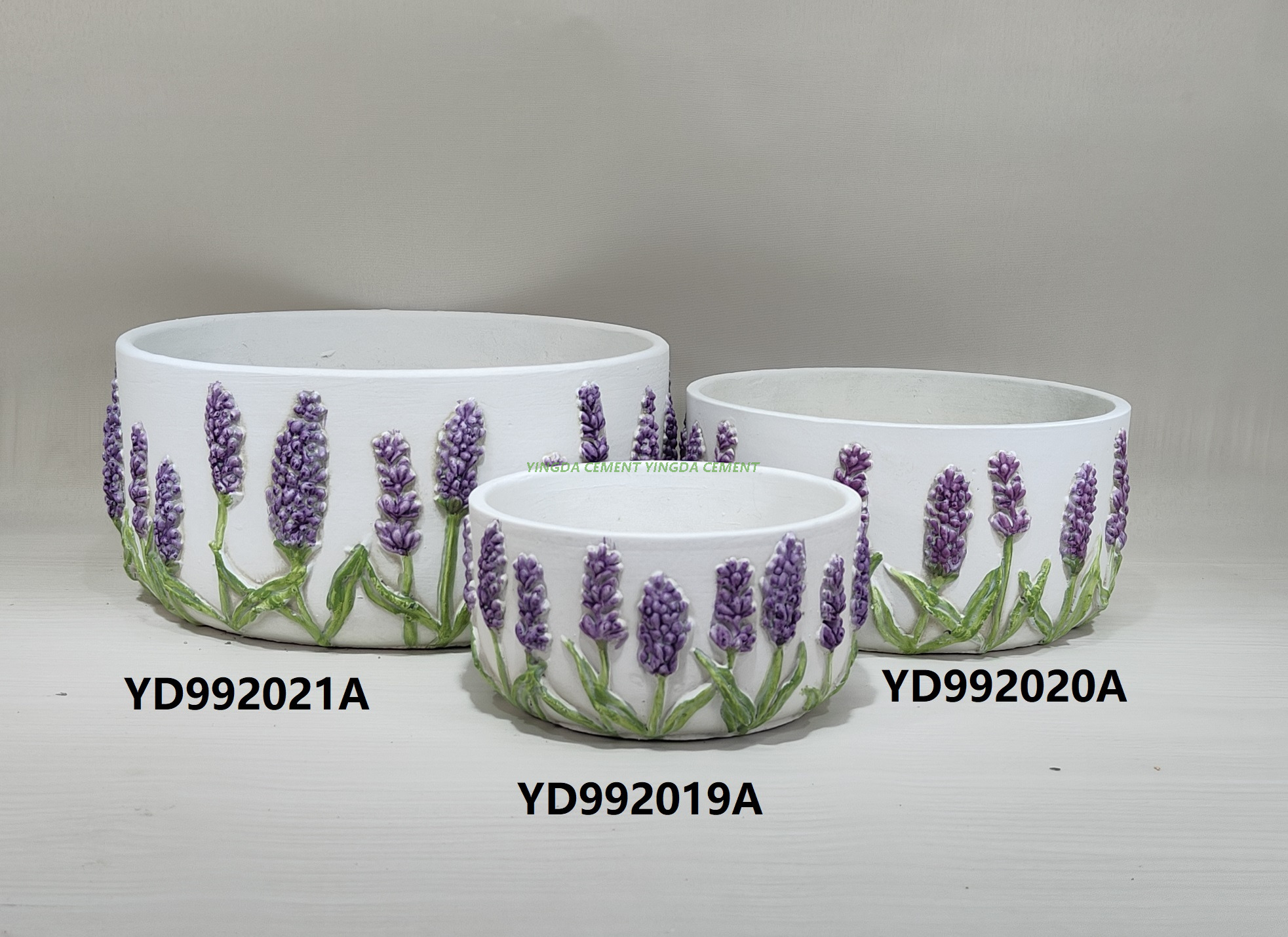 Custom Nordic Design Desktop Colorful Circlr Concrete Cement Plant Planter Flower Succulent Cactus Pots with Hole