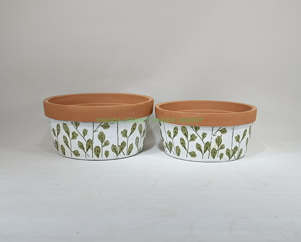 Creative Design Planter Pot Garden Decoration Rustic Cement Flower Pot for Sale