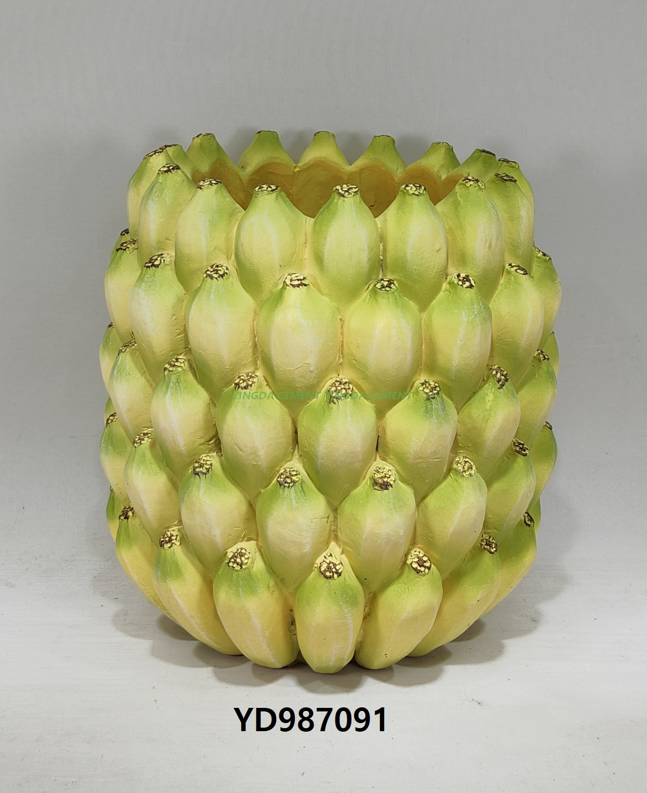 Vase Flower Cement Pot Banana Planter Decorative Table Decor Fruit Succulent Vases Centerpiece Art Ornament