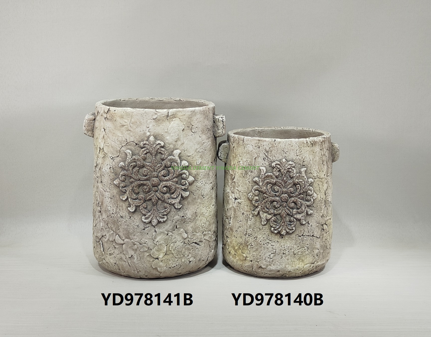 Cement Creative Home Face Nordic Flower Pot