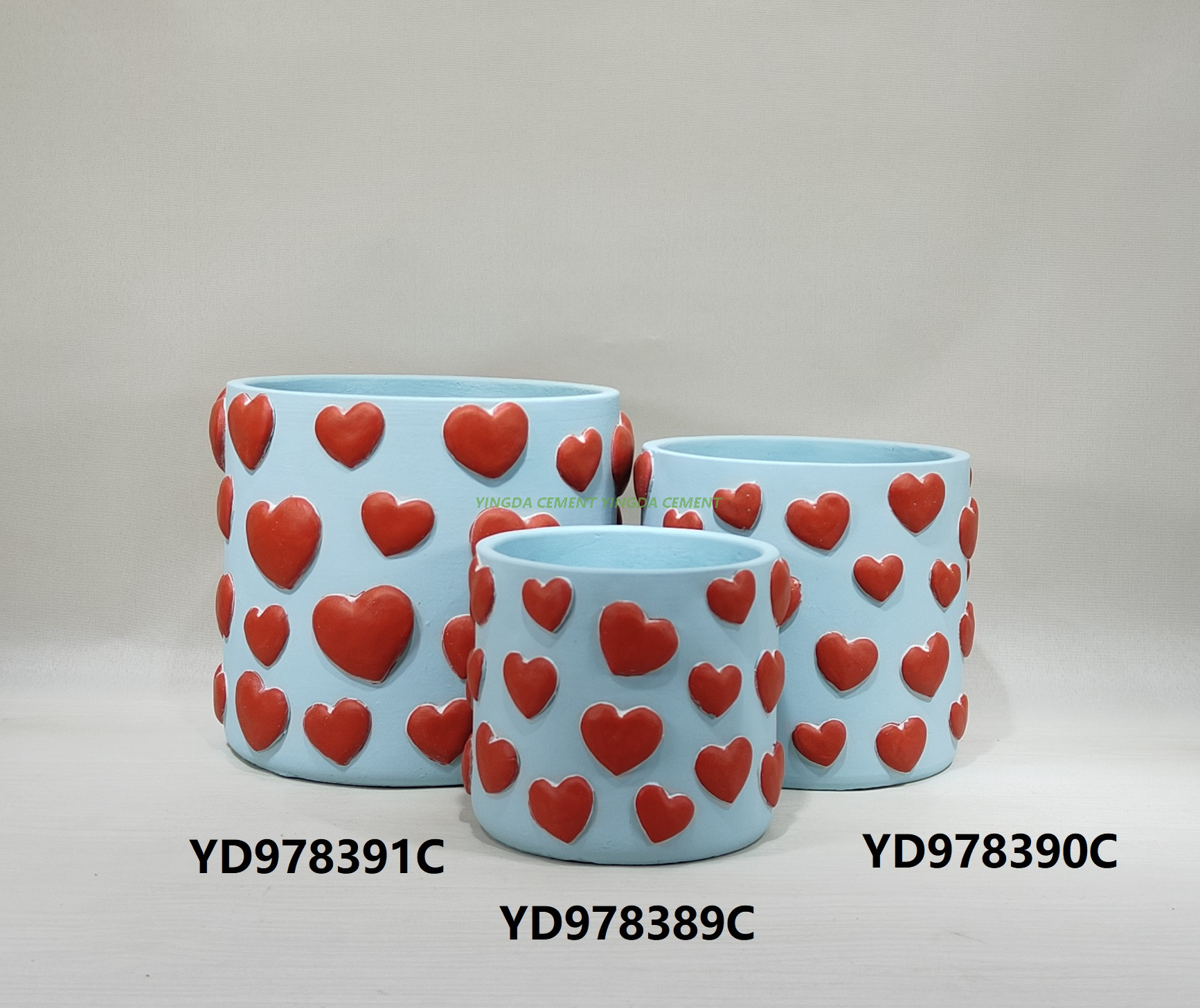 Factory Direct Round Cement Succulent Plant Pot with Drainage Hole Indoor/Outdoor Concrete Pots for Home Garden Decor Wholesale