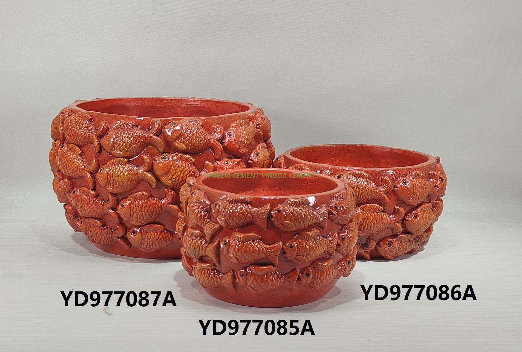 Succulent Bonsai Pot Flower Pots Ocean Cement New Design Indoor Handmade American Style Glazed Indoor Decor