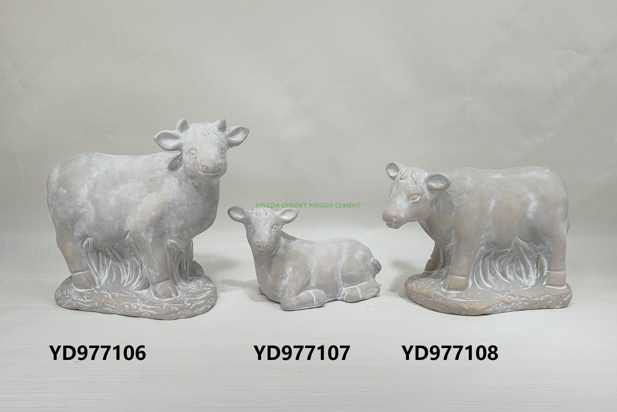 Cement Decor Flocks and Herds Figure Cement Animal Garden Statues