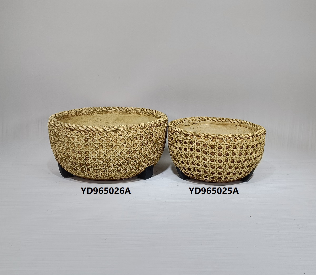 Nordic rustic style home garden decorative pot wholesale indoor outdoor cheap cement flower pots