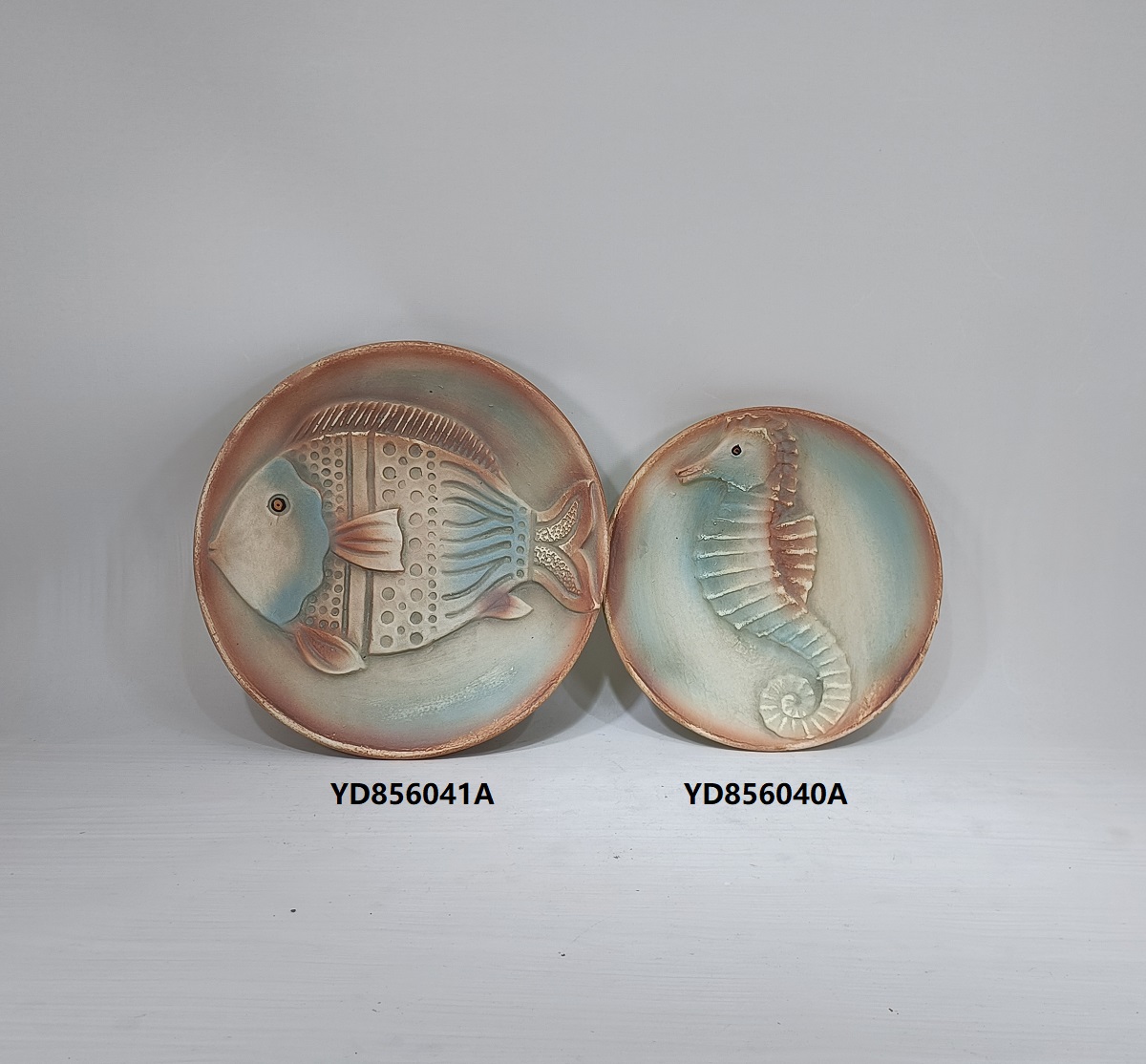 Wholesale fine quality embossed surface design home interior decor decorations cement plate for home
