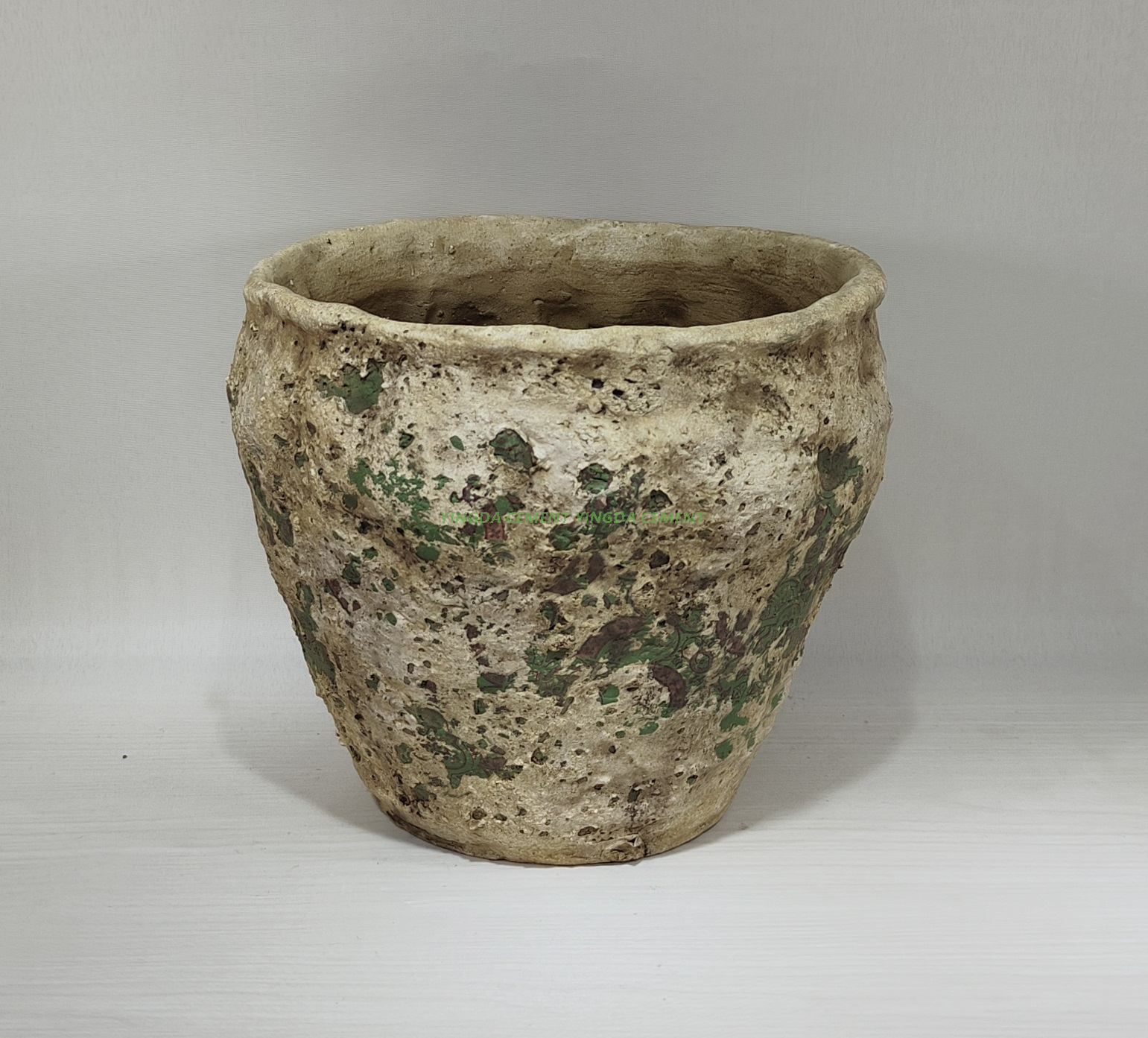 Nordic archaize decal design bulk bonsai pot cement flower pots planter for home garden decor