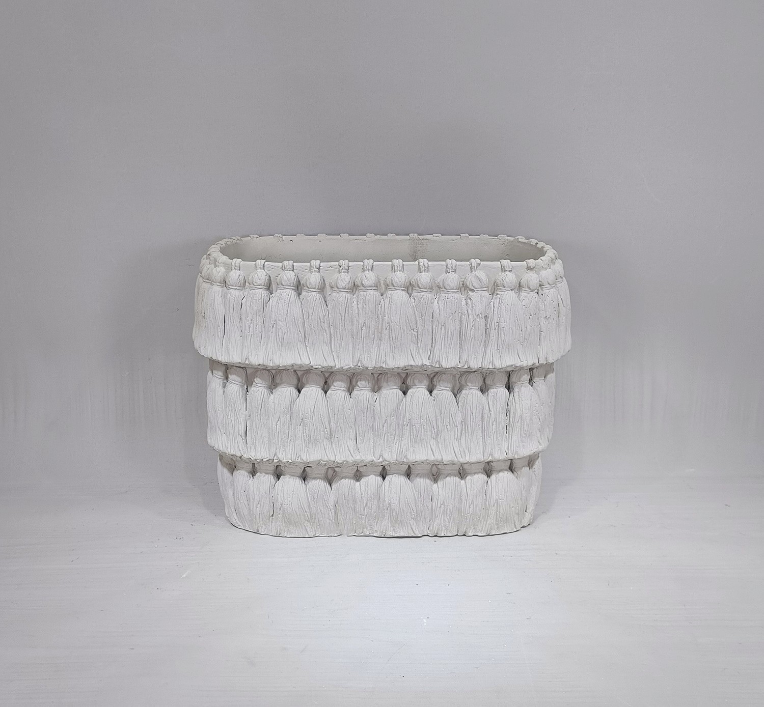 white garden pots matte cement flower planters pot for wedding