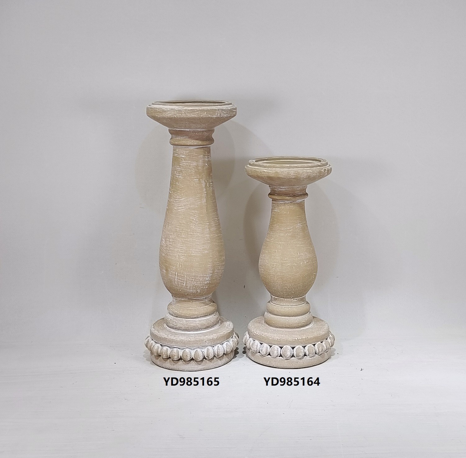 High quality desktop decorative cement candle holder unique tea light cement candle holder