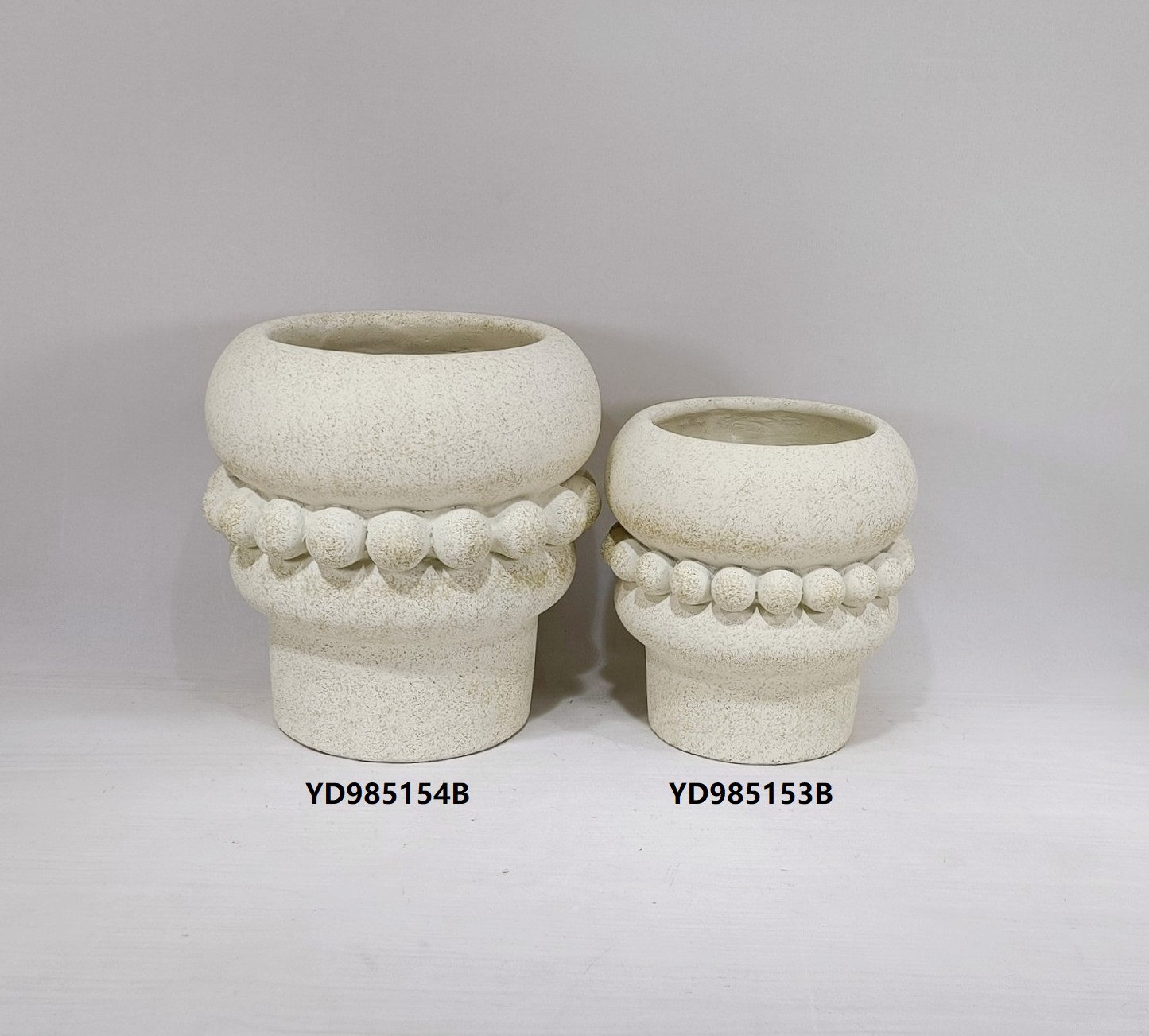 Dot embossed design luxury concrete flower pot for christmas decoration cement flower pot