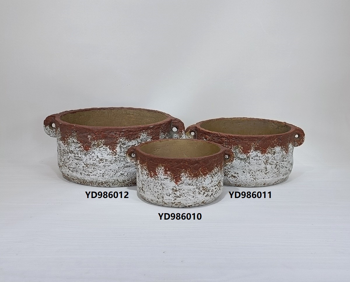 High quality indoor outdoor decoration terracotta plant pots home garden decor cement flower pots