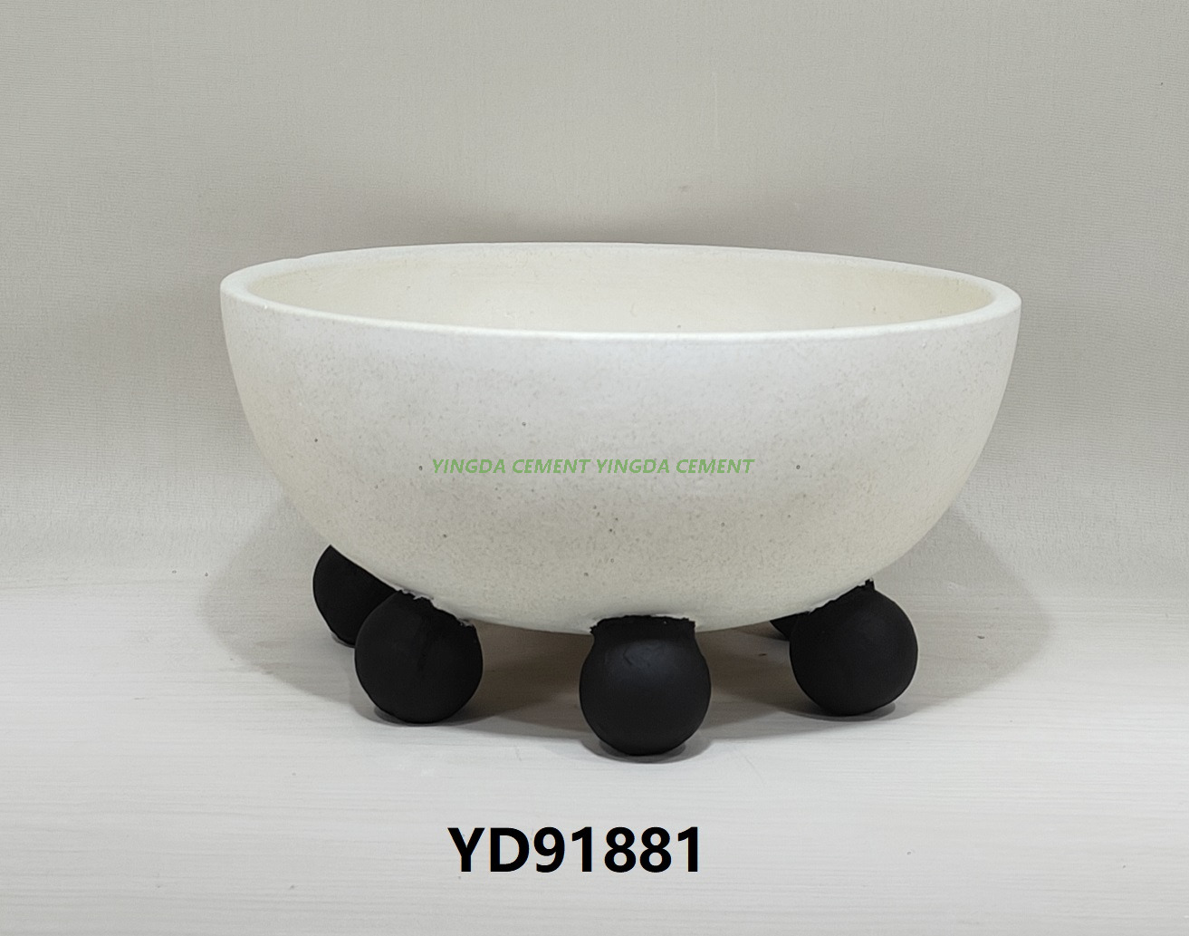 Factory Direct Round Cement Succulent Plant Pot with Drainage Hole Indoor/Outdoor Concrete Pots for Home Garden Decor 