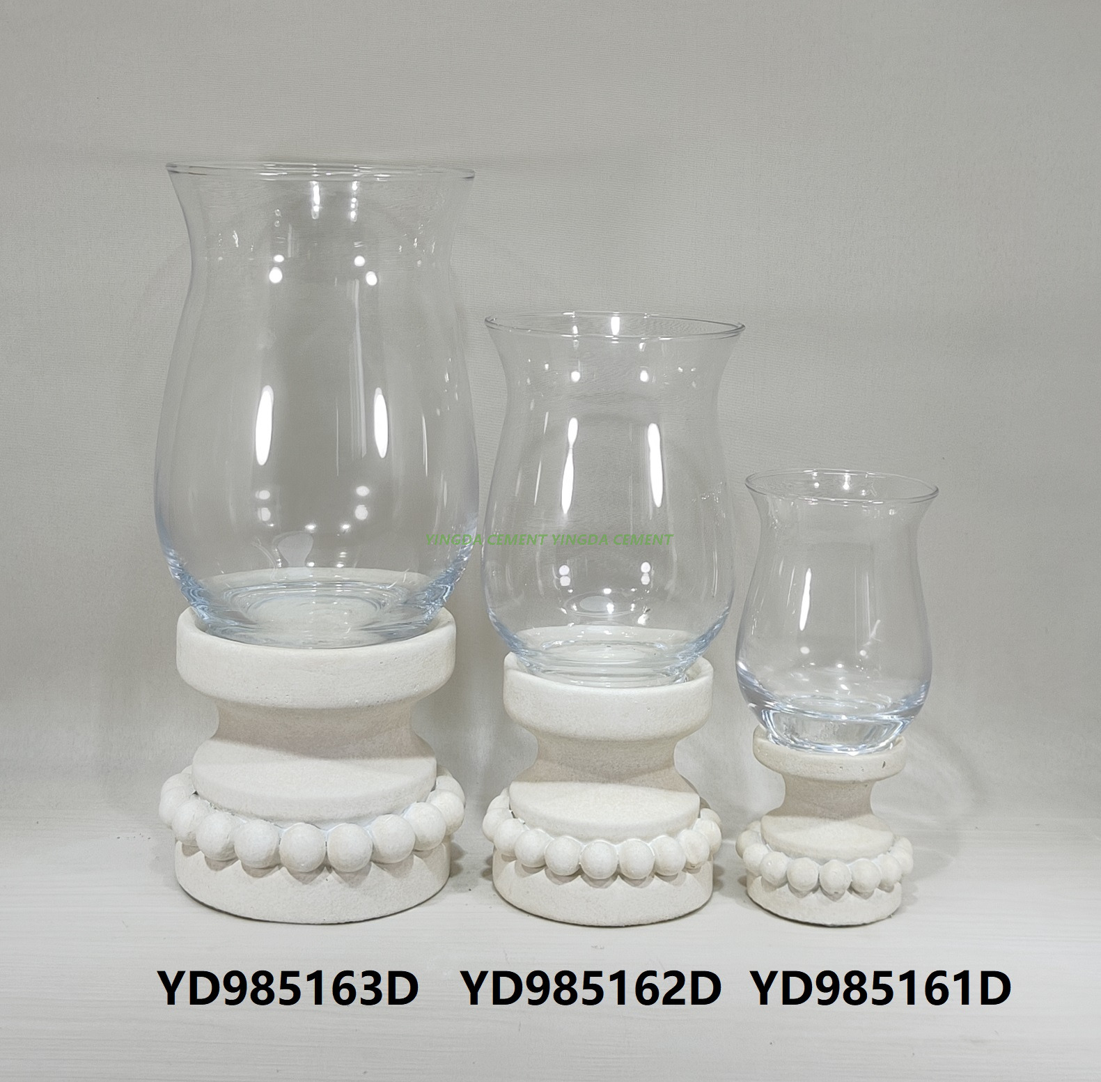 Modern Simple Style Indoor Cement Flower Pot Square Pattern Floor-Standing Desktop Planters Drainage Bonsai Eco-friendly