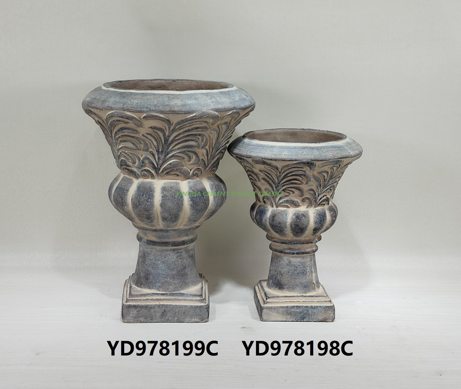 Durable Simple Fleshy Cement Small Potted Plant Pot for Creative Customizable Indoor Use