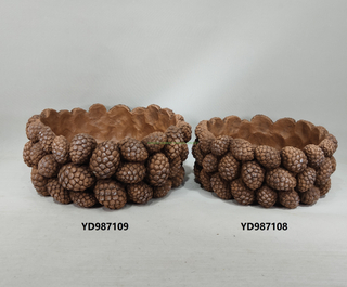 Natural Color Home Garden Decoration Succulent Potted Plant Mold Cement Flowerpot Concrete Flower Pot