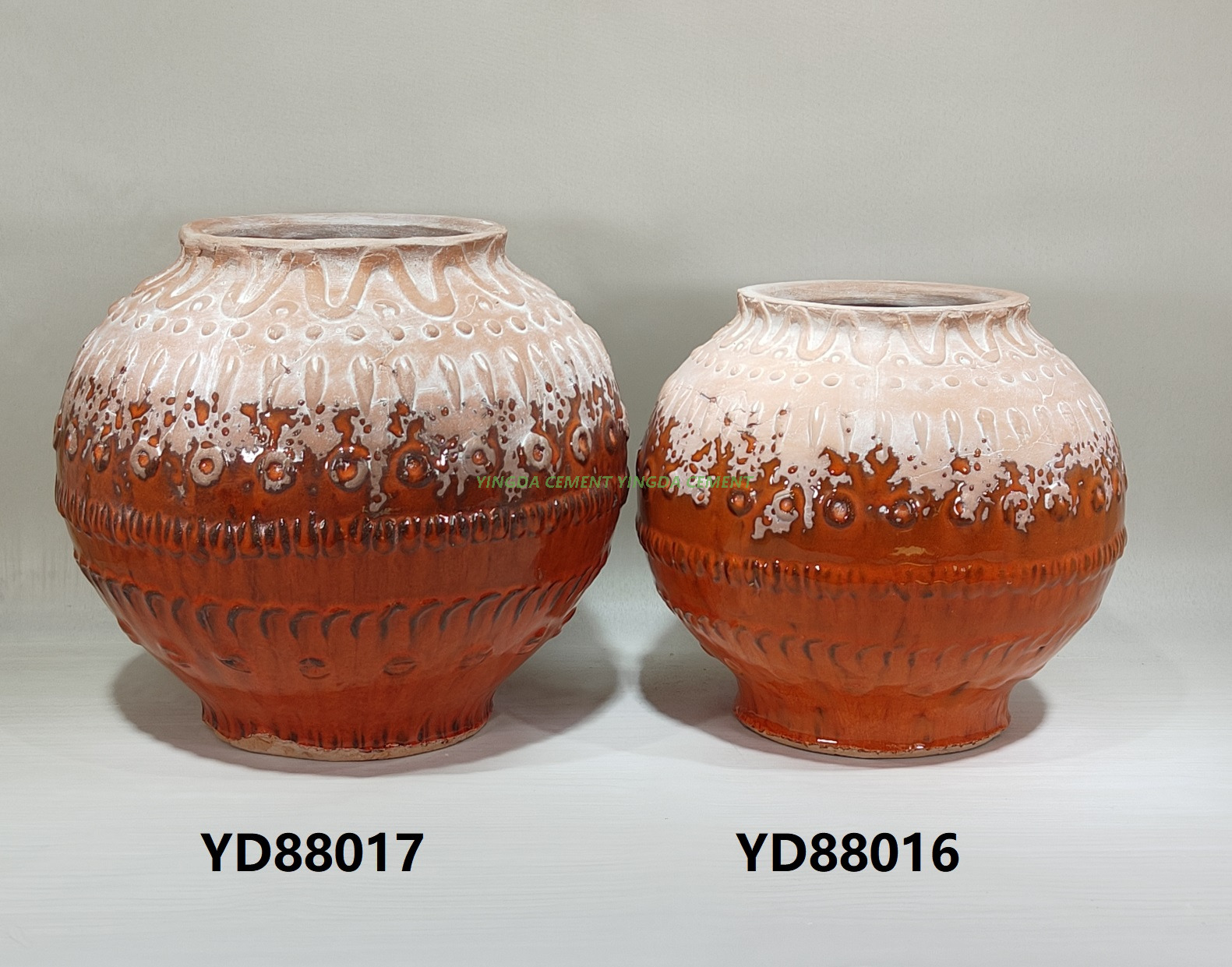 Modern Glazed Ceramic Hydroponic Flower Pot with Creative Vase