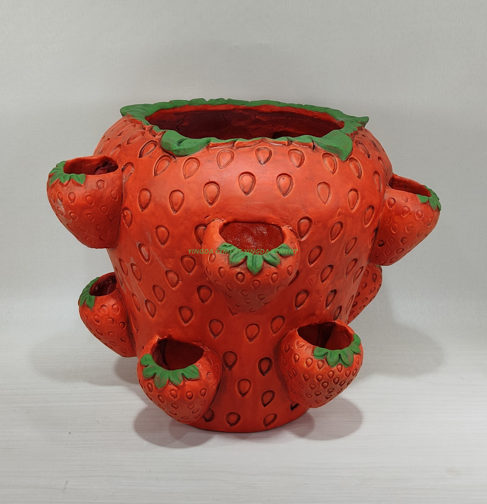 Succulent Pots for Gardening Rustic Style Indoor Outdoor Decor Cement Strawberry Garden Pot