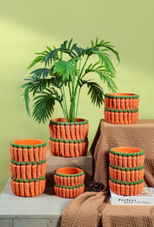 Unique Design Modern Home Garden Decoration Succulent Pots Vegetable Carrot Shape Cement Flower Pots