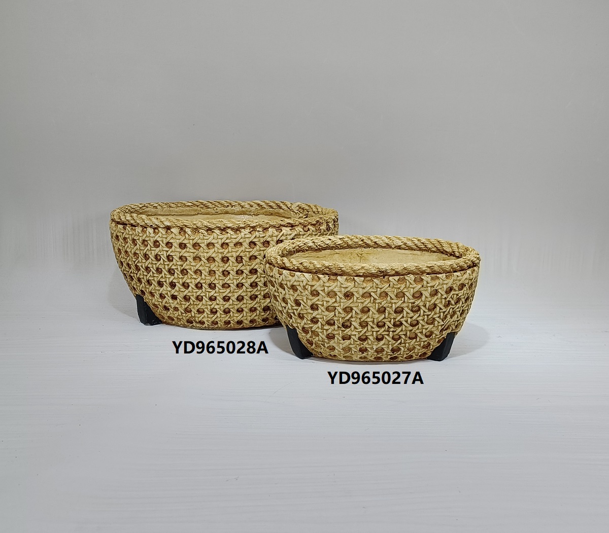 Wholesale rustic style indoor outdoor creative decorative garden pots cement succulent flower pots