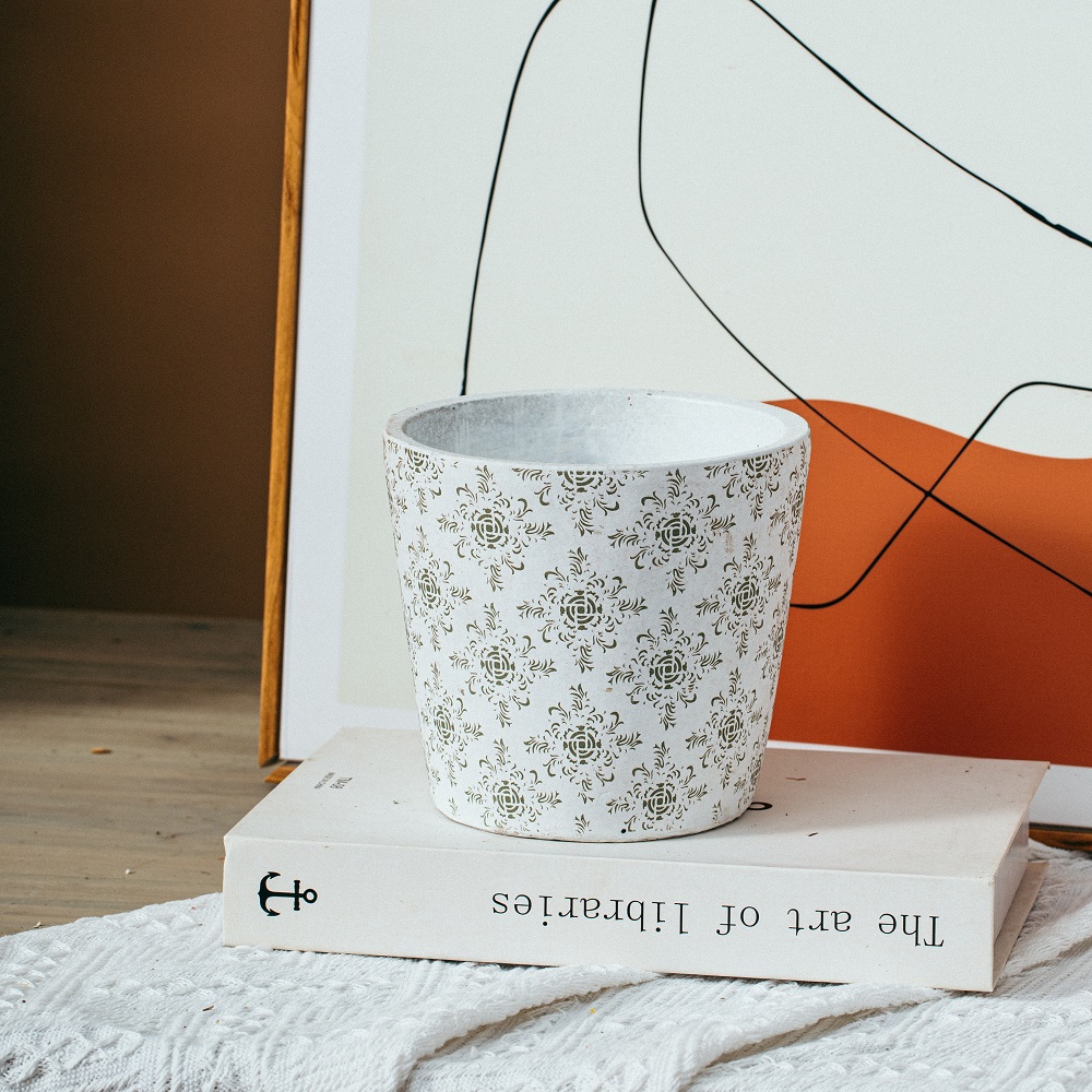 New arrival garden decoration small concrete pots vintage cement flower pot for home decor